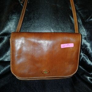 Classic Brown Leather Crossbody Bag